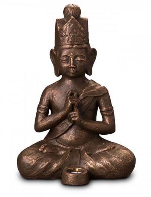 beleuchtete dai nichi buddha art urne