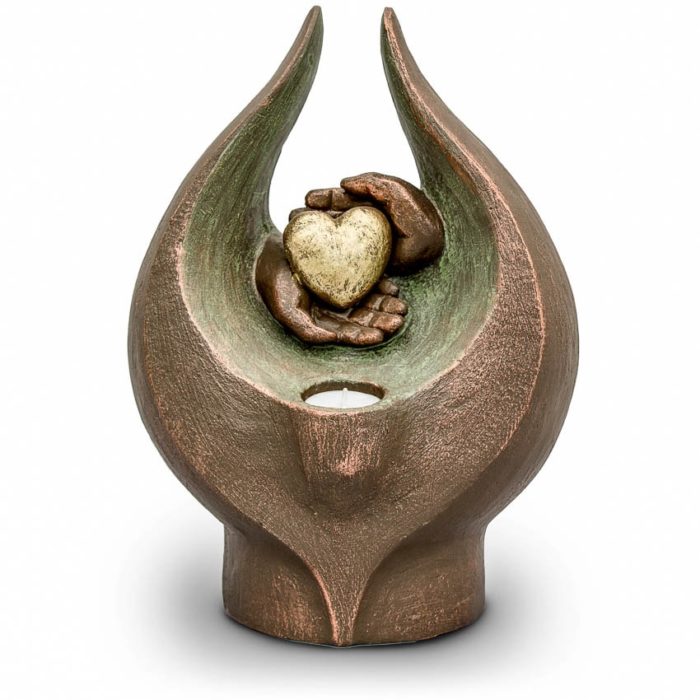 keramik art urne beleuchtet geguhle