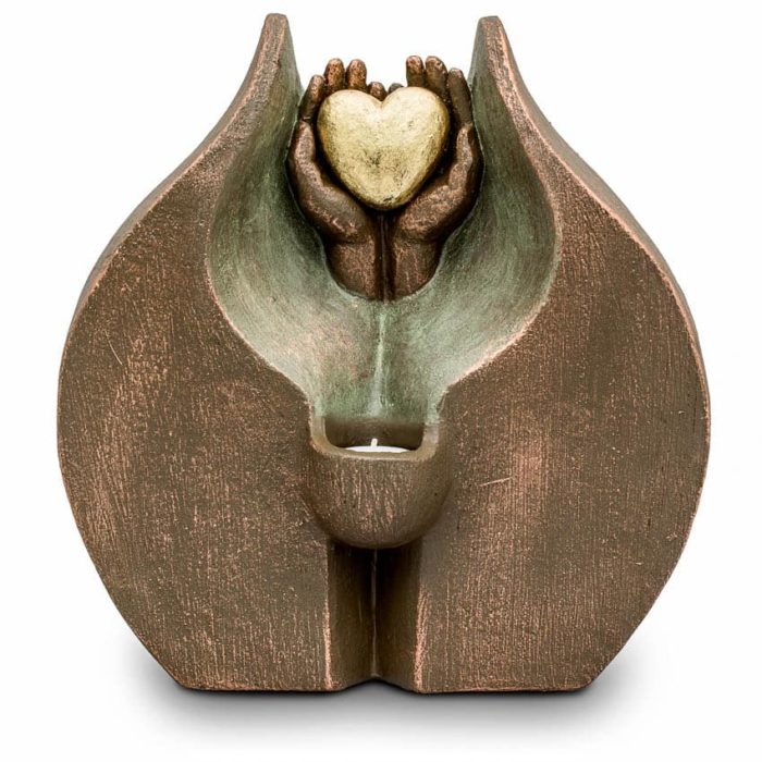 keramische art urne beleuchtete geborgene liebeliter UGKAT