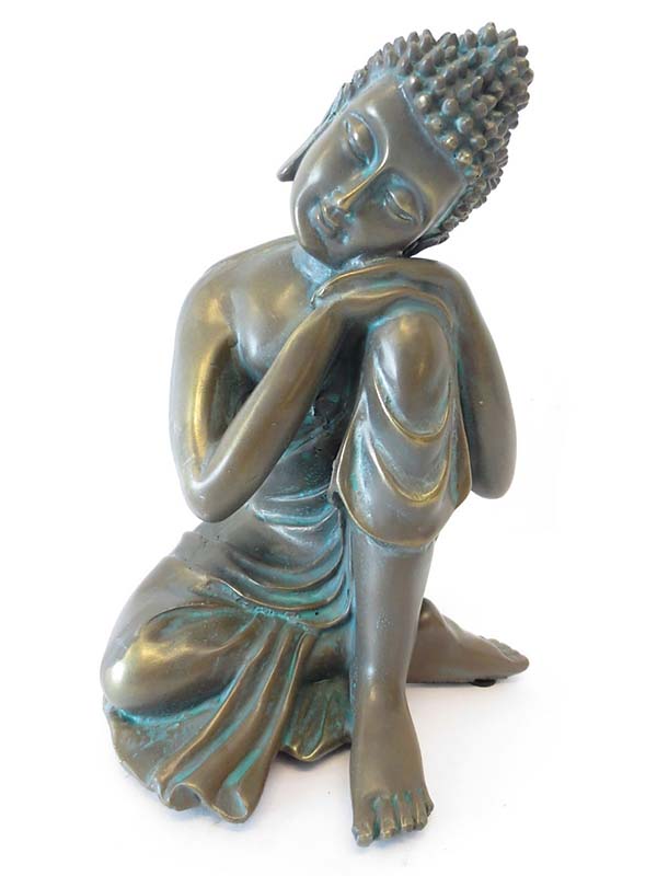 kleine buddha urne schlafender indische buddha