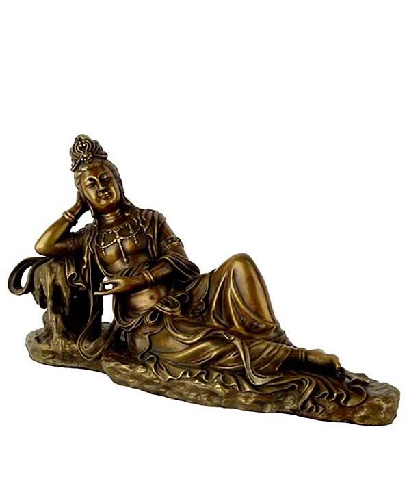 kleine chinesische weibliche buddha urne kwan yin