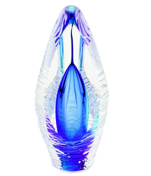 kristallglaser d urne premium spirit glanze blau