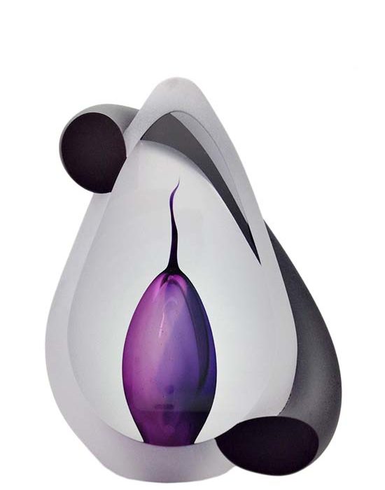 kristallglaser kleine d urne bogen lila premium