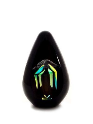 kristallglaser kleine d urne gold premium schwarz pandora