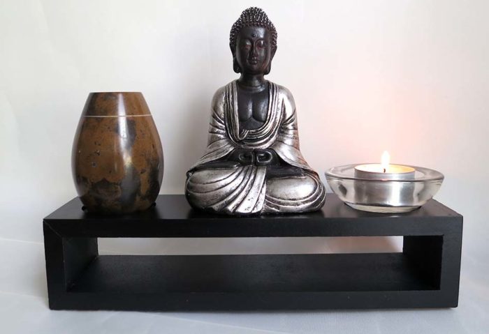 meditation erinnerungskalb buddha mini urne