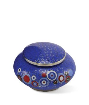 mini urne cloisonne opulenz blau