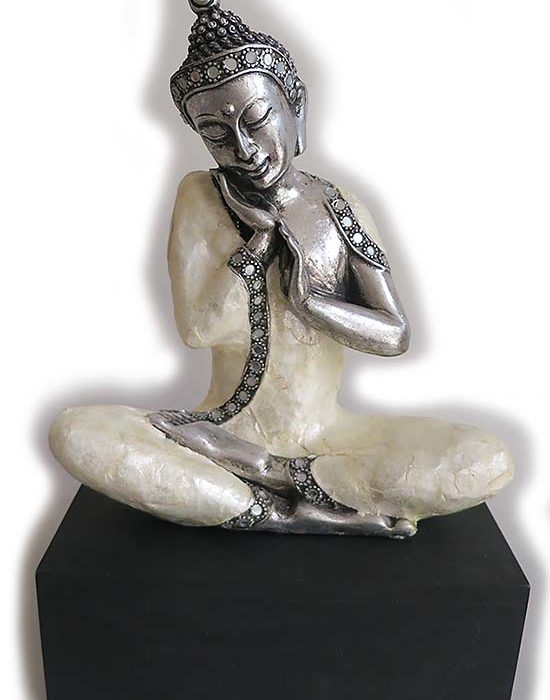 thailandische serenity buddha auf asbox urne