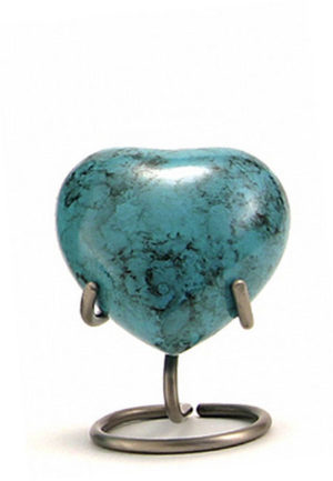 glenwood blauer marmor herz urne
