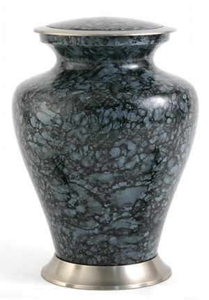 grosse messing glenwood grauer marmor urne