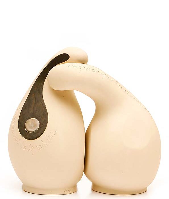 keramische duo urne yiya