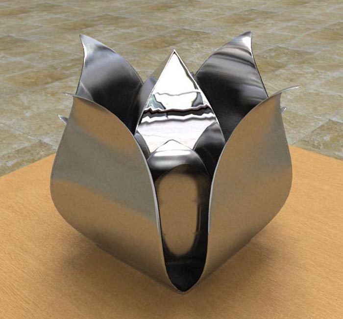 kleine rvs rose urne liter urnroos