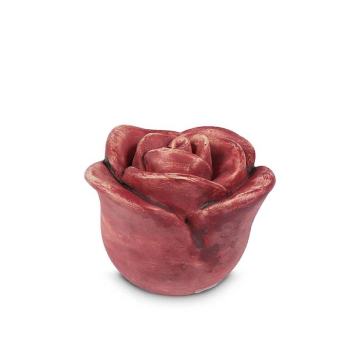 mini keramische rote rose tierurne