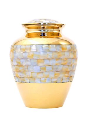 mittel grosse mother of pearl elite mini urne