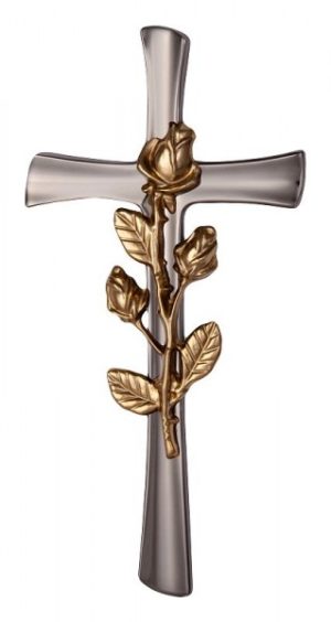 Grabkreuz aus messing K  b