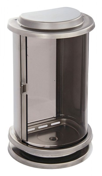 Silberne Grablaterne aus Edelstahl mit Kreuz